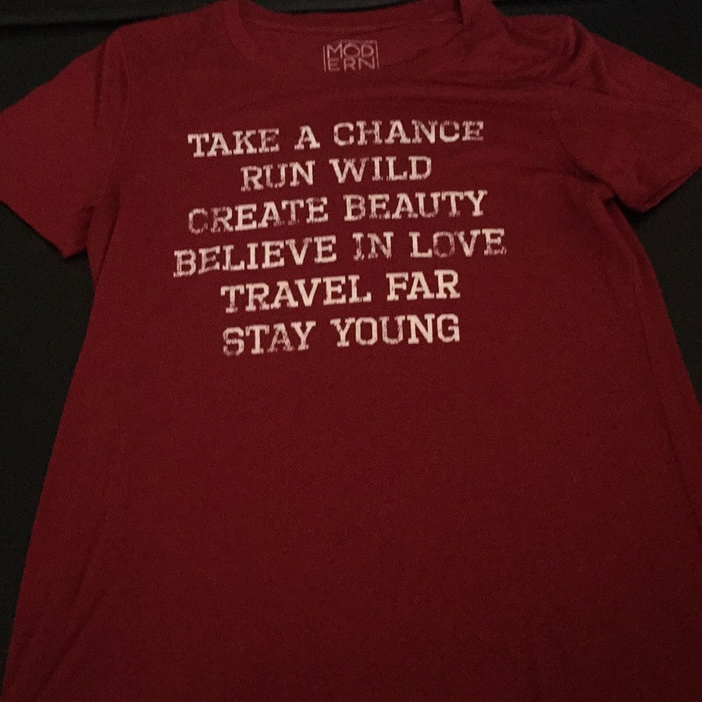 Maroon shirt